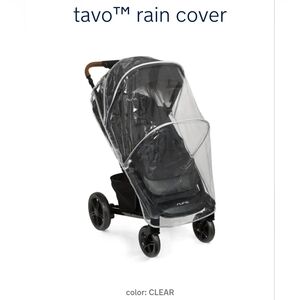 Nuna Tavo Stroller Clear Stroller Rain Cover